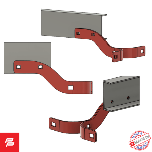 REAR BUMPER BRACKET SET 1957-60 FORD STYLESIDE