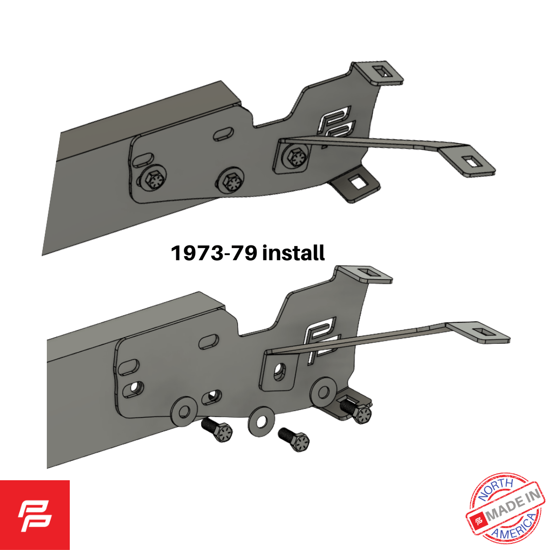 1964-79 FORD STYLESIDE TUCKED BUMPER BRACKET