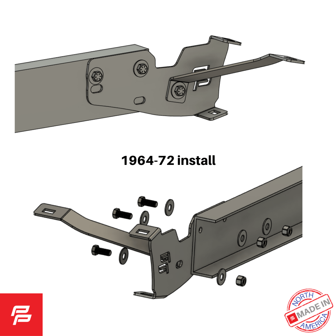 1964-79 FORD STYLESIDE TUCKED BUMPER BRACKET