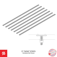 BED FLOOR STRIP 80" STAINLESS STEEL (7pc) KIT