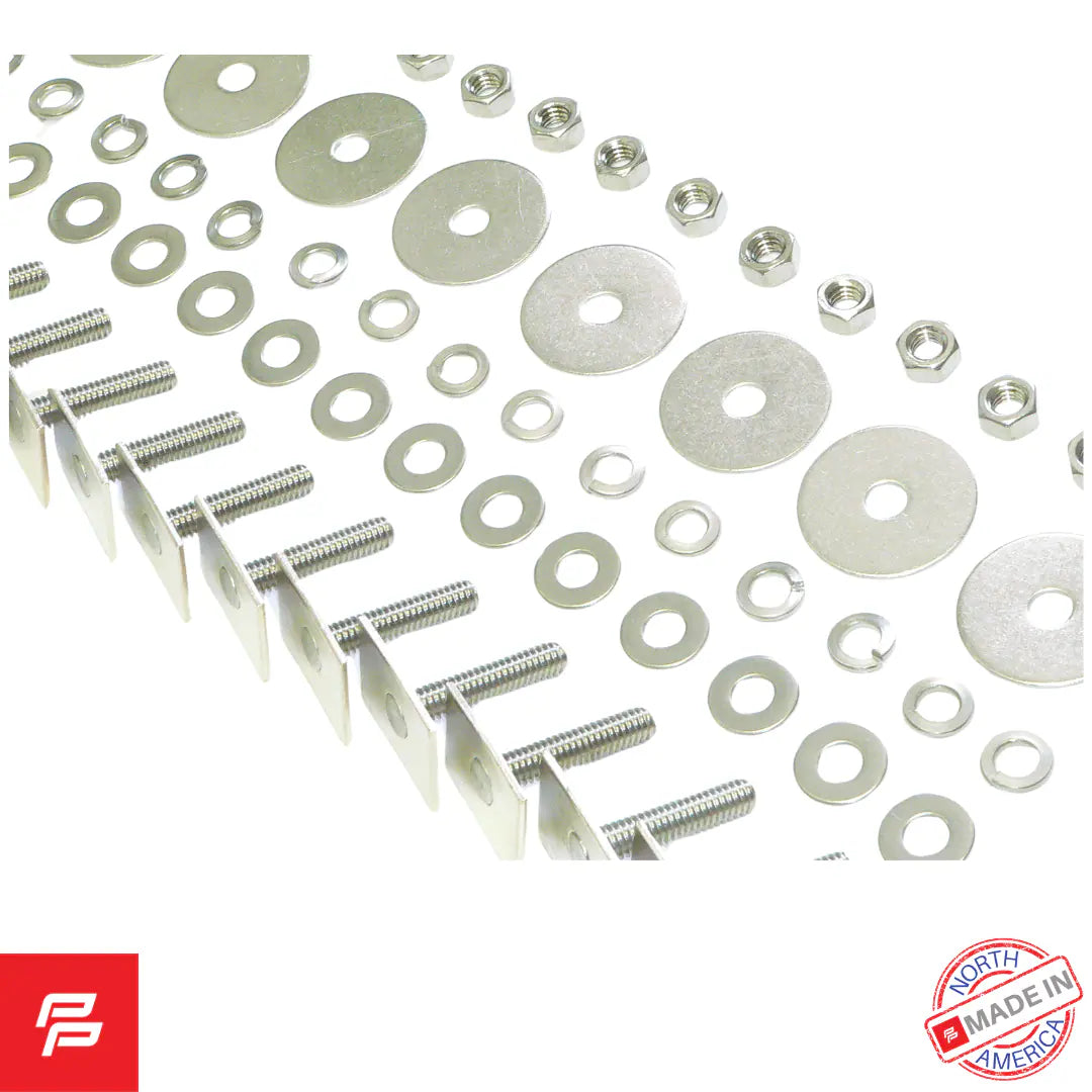 BED FLOOR STRIP 80" STAINLESS STEEL (8pc) KIT