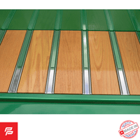 BED FLOOR STRIP 80" STAINLESS STEEL (7pc) KIT WITH SIDE ANGLES