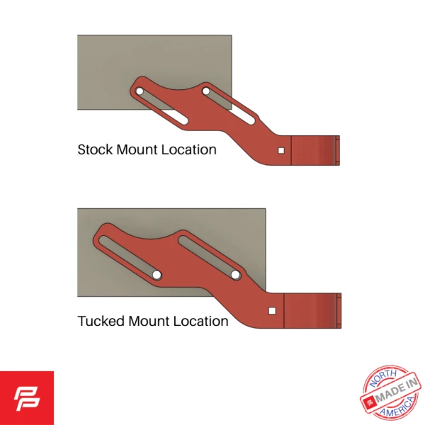 REAR TUCKED BUMPER BRACKET KIT 1948-72 FORD FLARESIDE