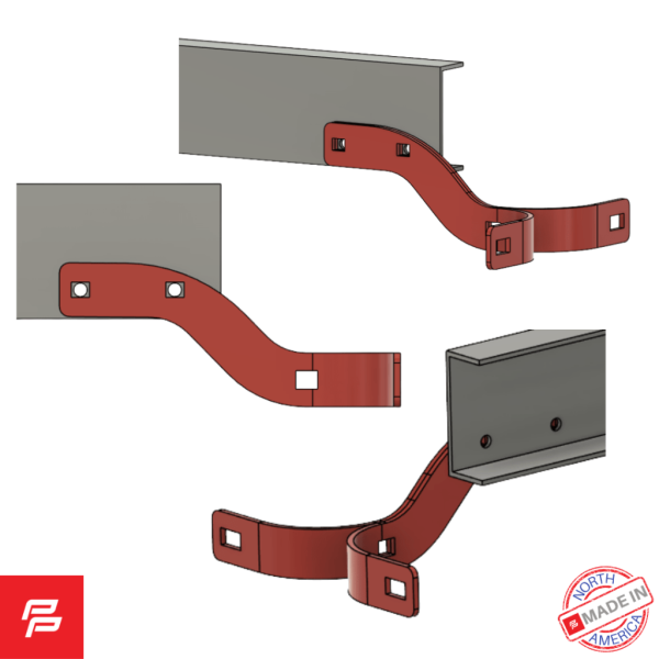 REAR BUMPER BRACKET SET 1957-60 FORD STYLESIDE